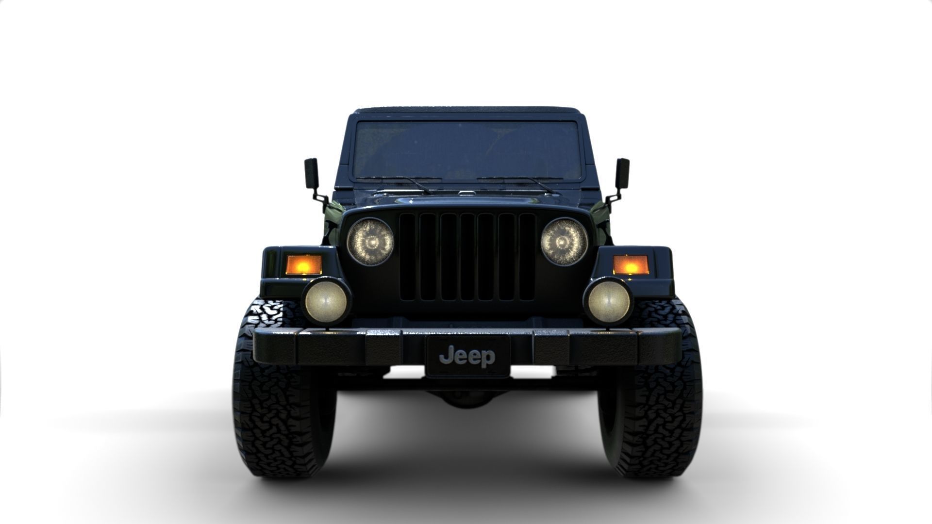 1998 Jeep Wrangler Sahara 3D model_14