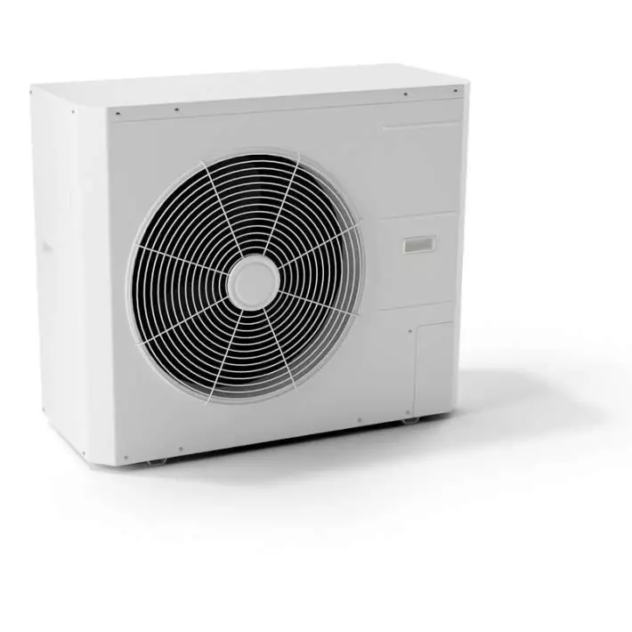 White Air Conditioner1 3D model_0