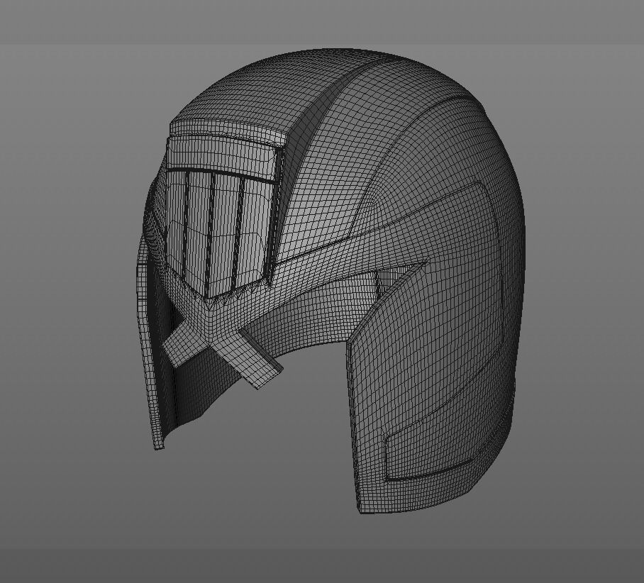 Dredd 2012 helmet 3D print model_1