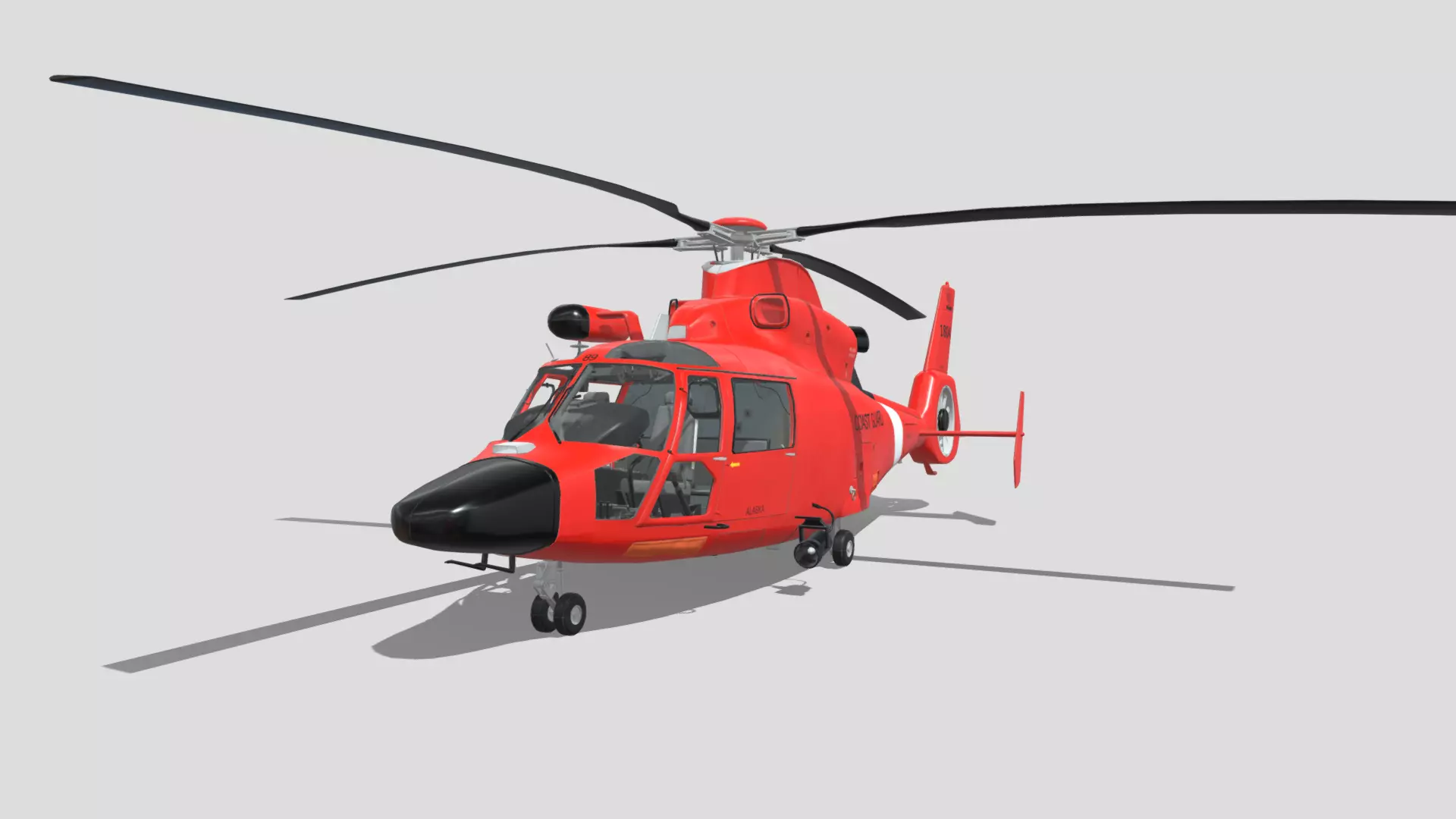 MH-65 Dolphin 3D model_0