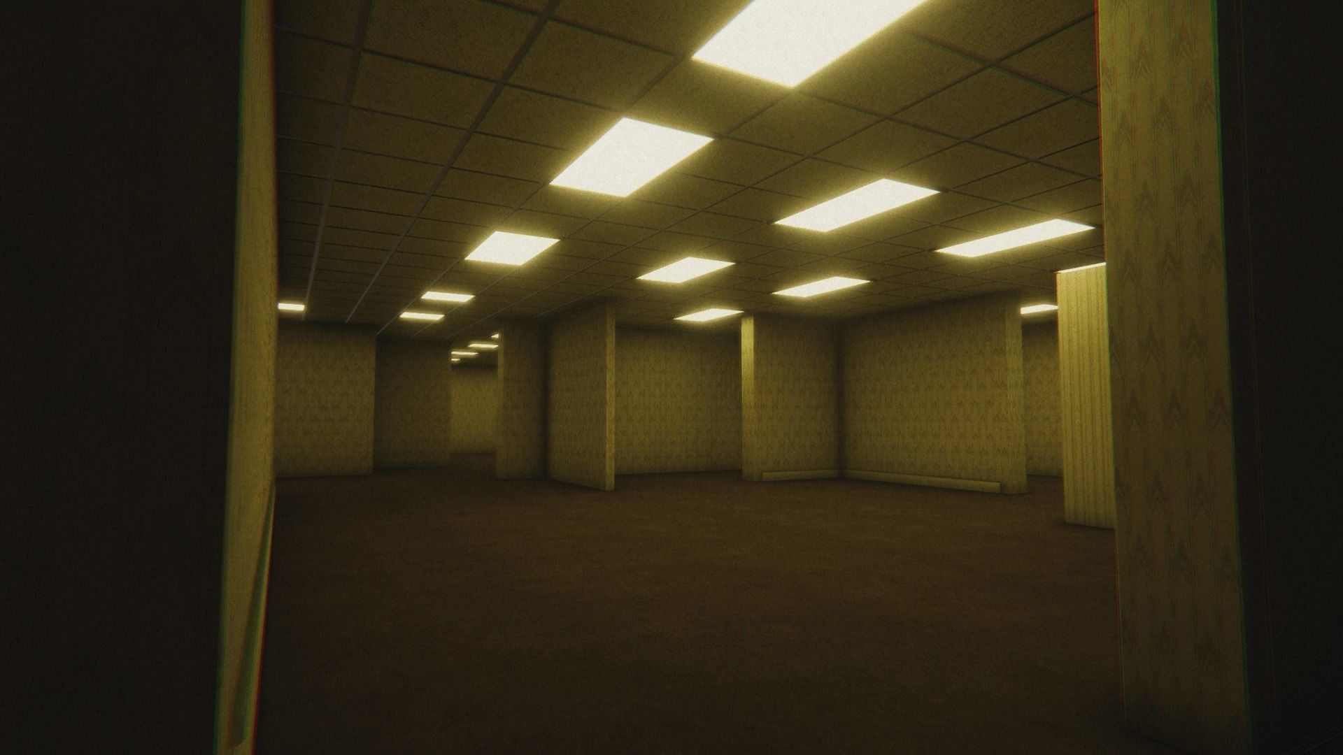 The Backrooms backroom Low-poly 3D model_3