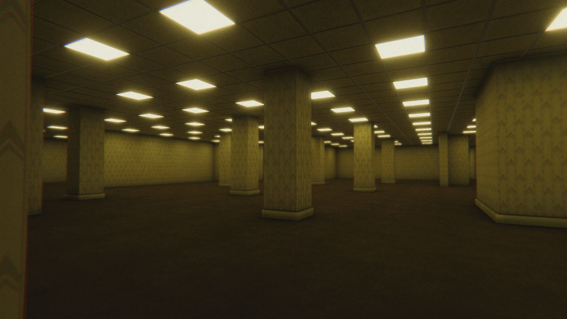 The Backrooms backroom Low-poly 3D model_1