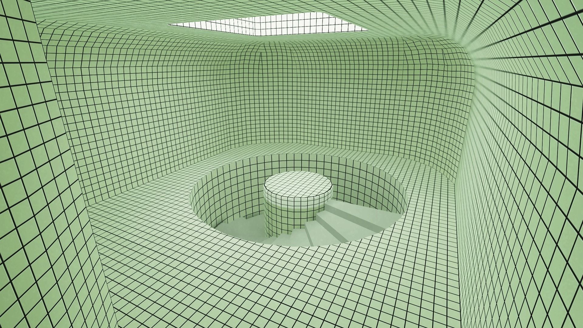 The Backrooms backroom Low-poly 3D model_14