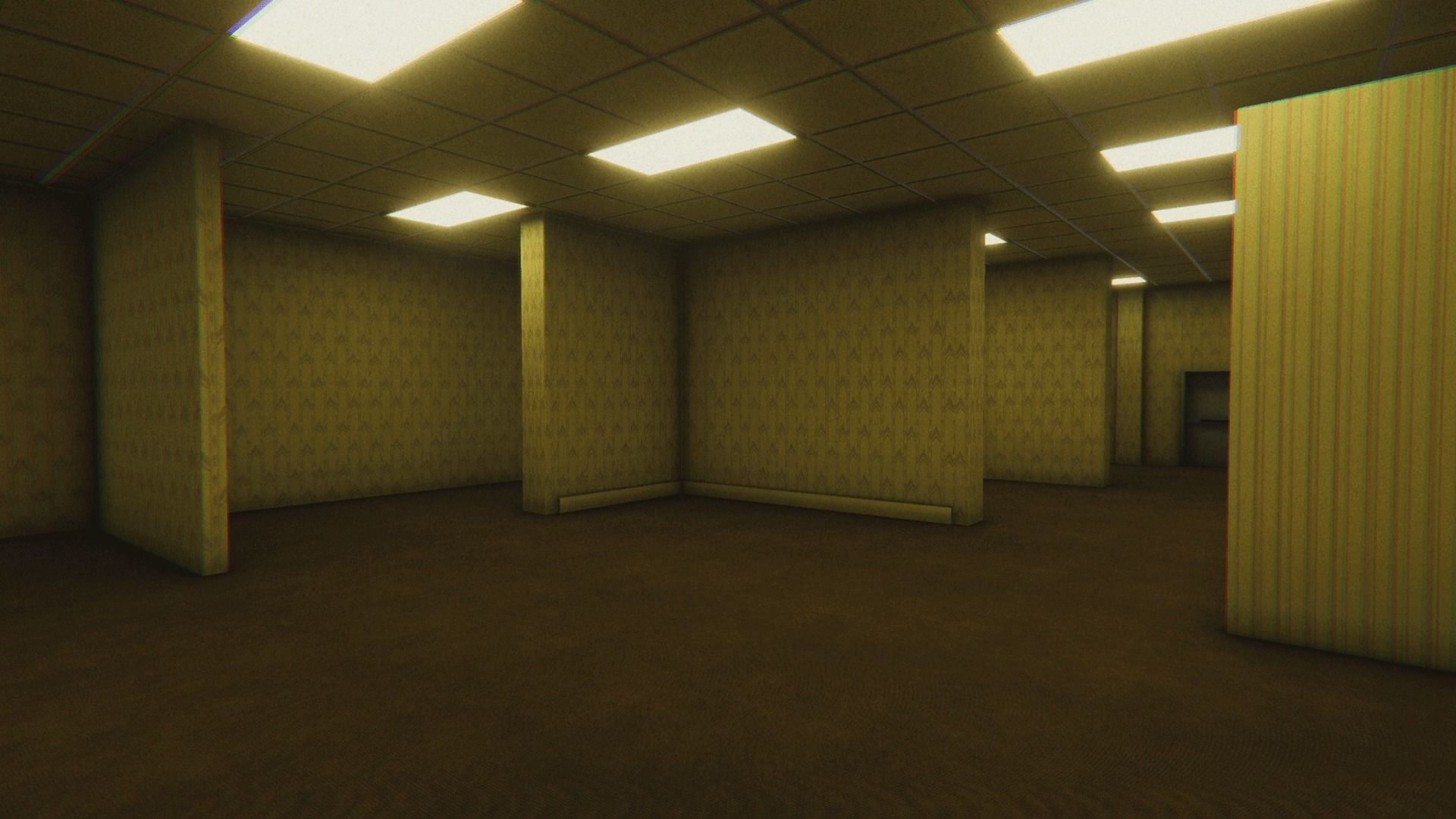 The Backrooms backroom Low-poly 3D model_6