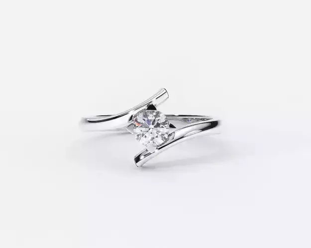 ZDR0217 solitaire engagement ring gold