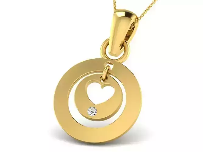 Women Pendant 3dm STL OBJ FBX Render Details