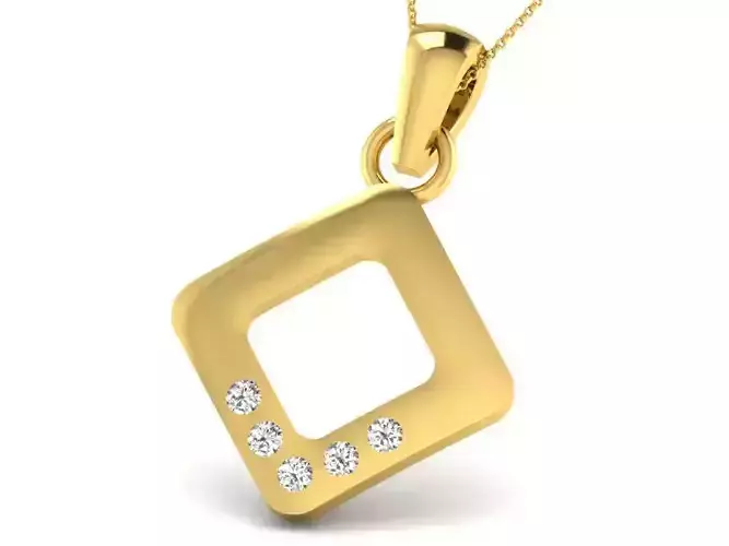 Women Pendant 3dm STL OBJ FBX Render Details