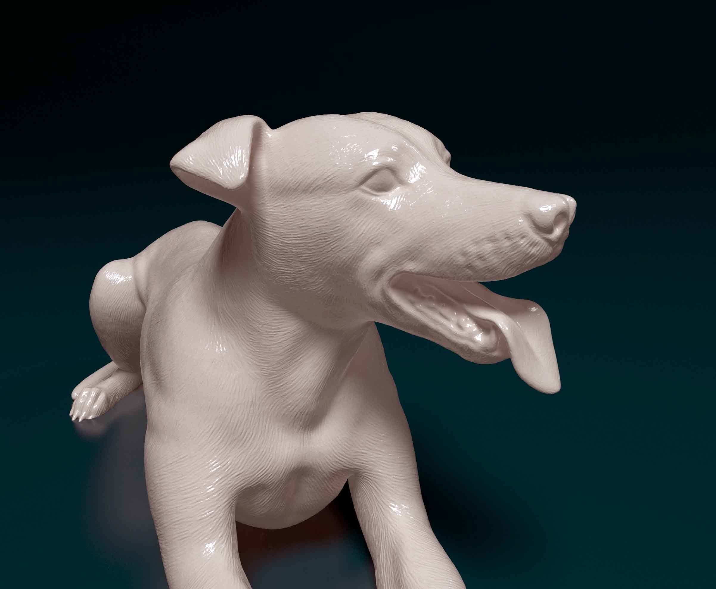 Greyhound dog 3D print model_6