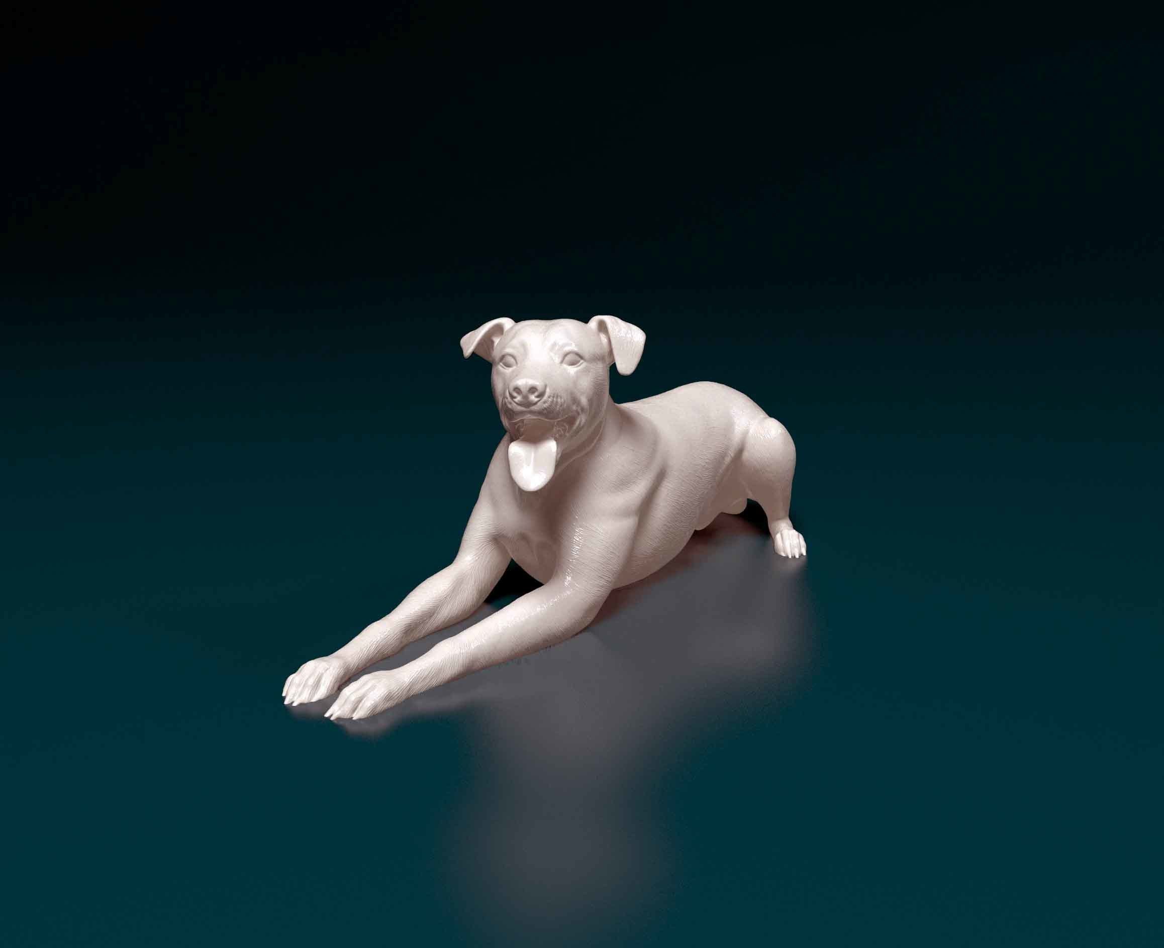 Greyhound dog 3D print model_3