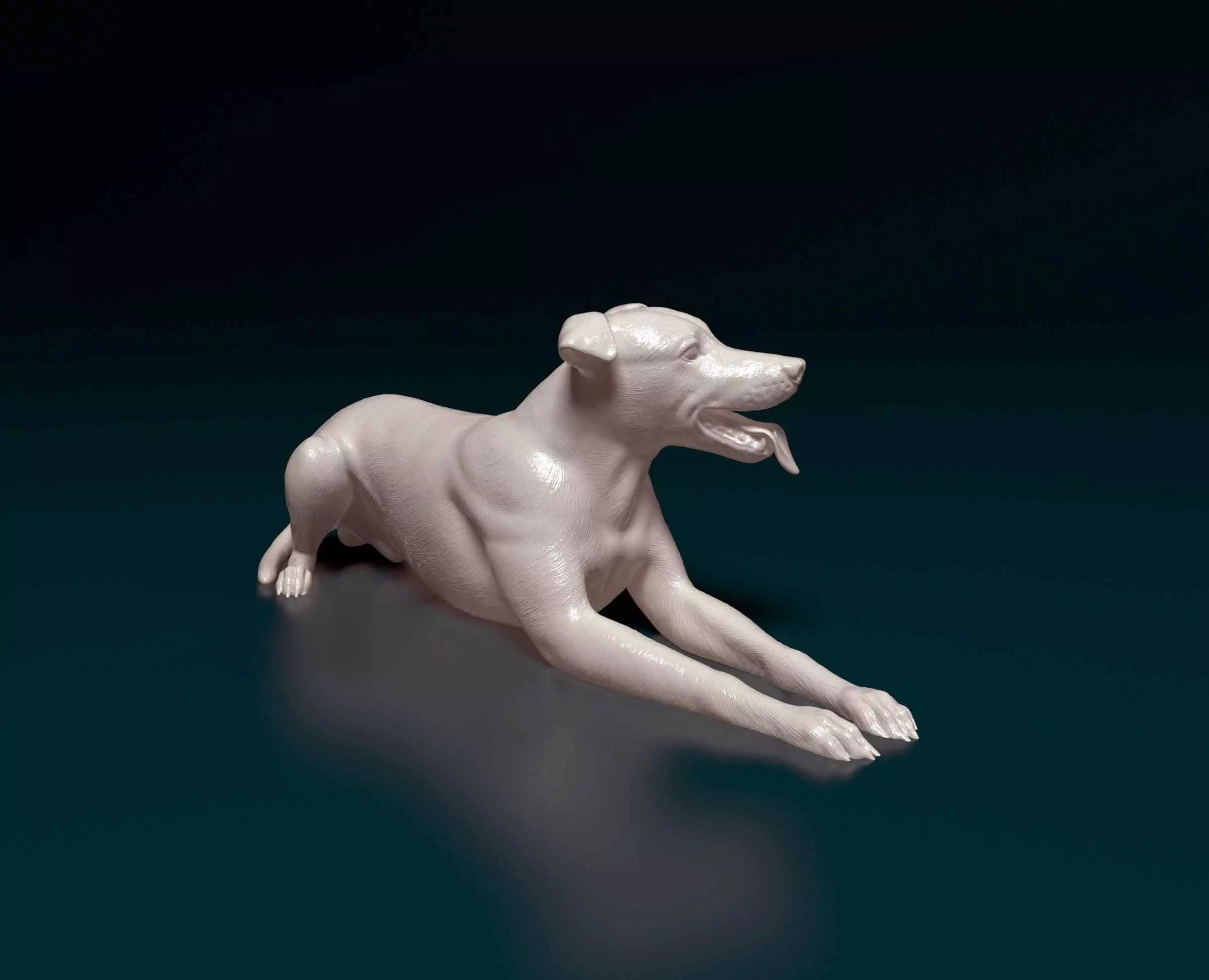 Greyhound dog 3D print model_0