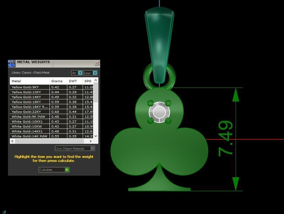 Women Pendant 3dm STL OBJ FBX Render Details 3D print model_1