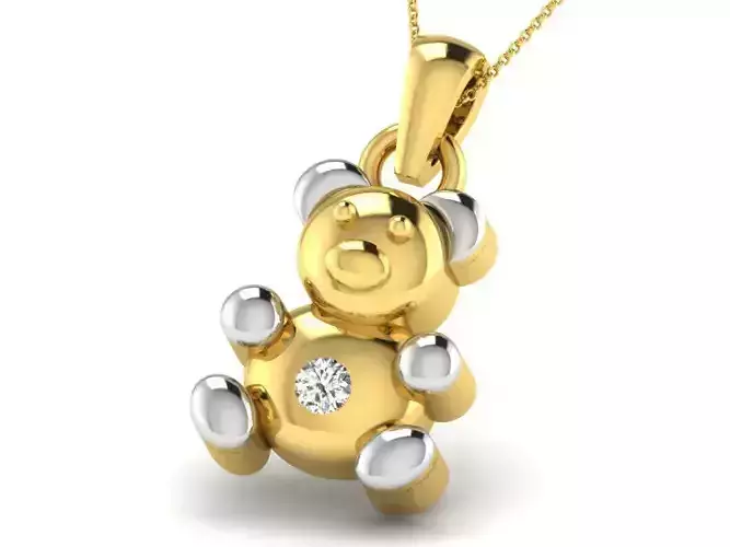 Baby Pendant 3dm STL OBJ FBX Render Details