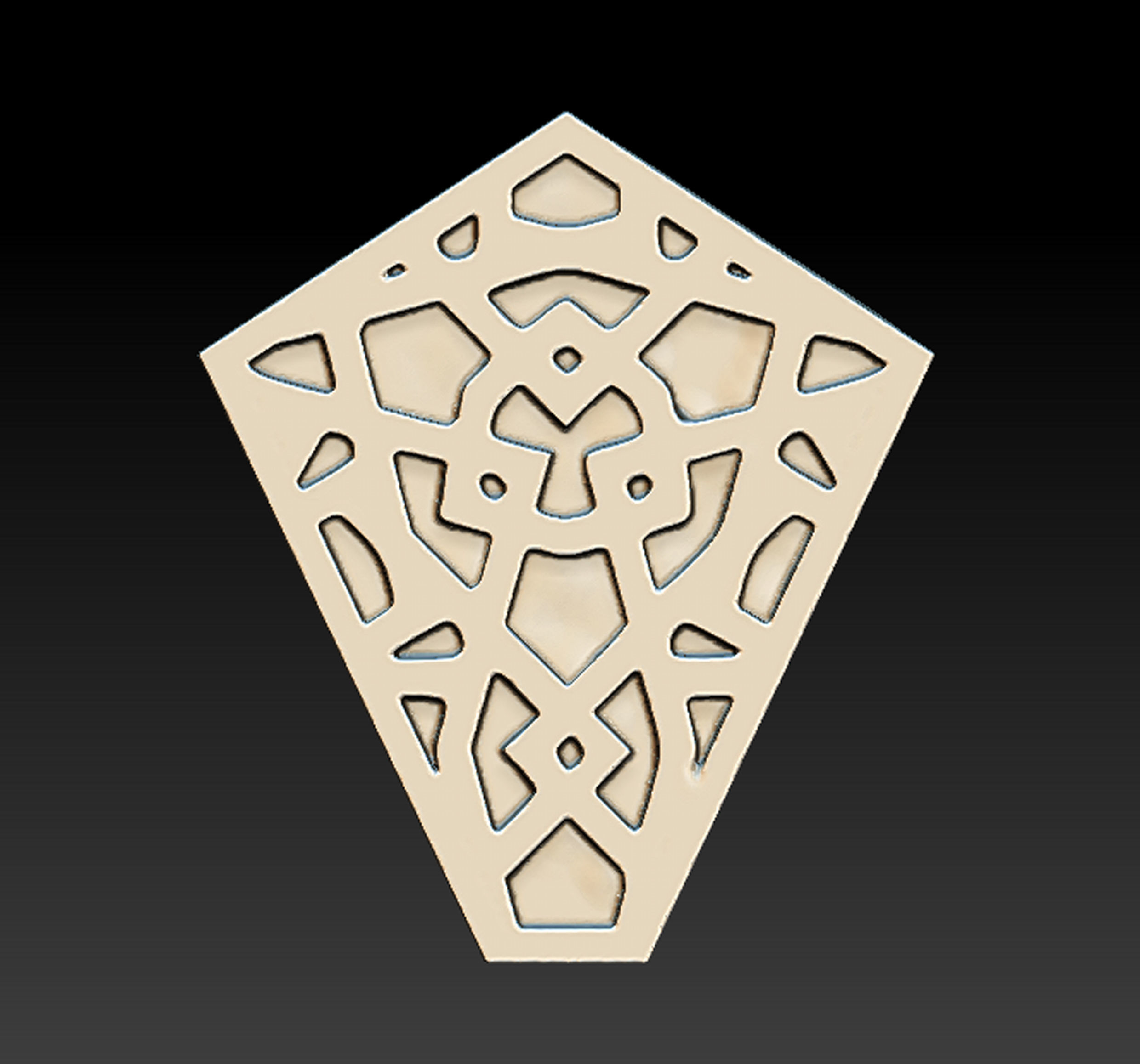 Snake Moon Necklace  3D print model_14