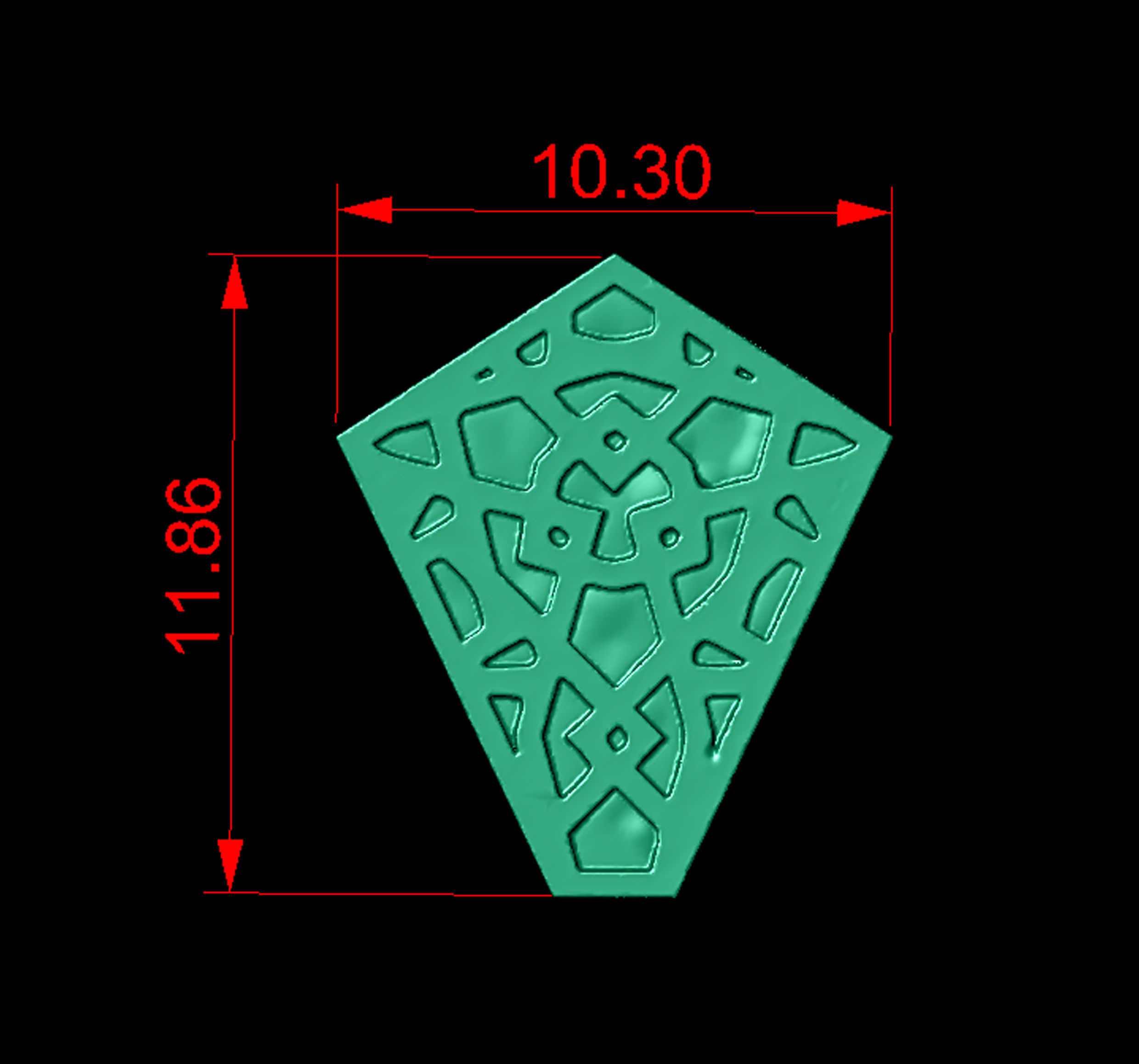 Snake Moon Necklace  3D print model_10