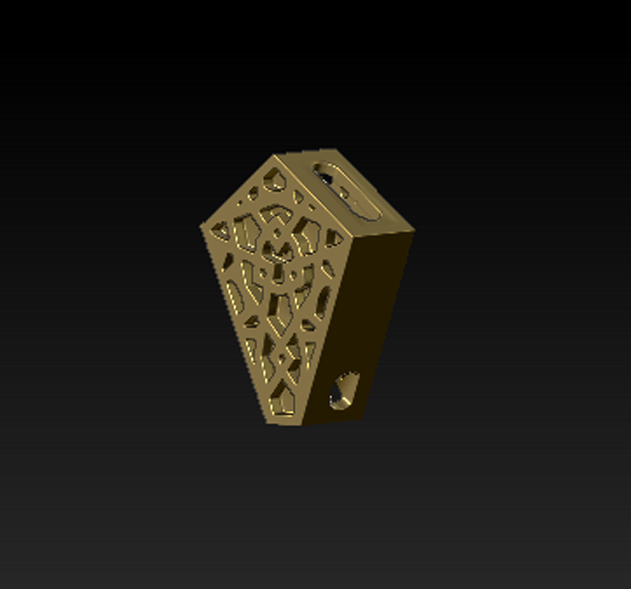 Snake Moon Necklace  3D print model_35