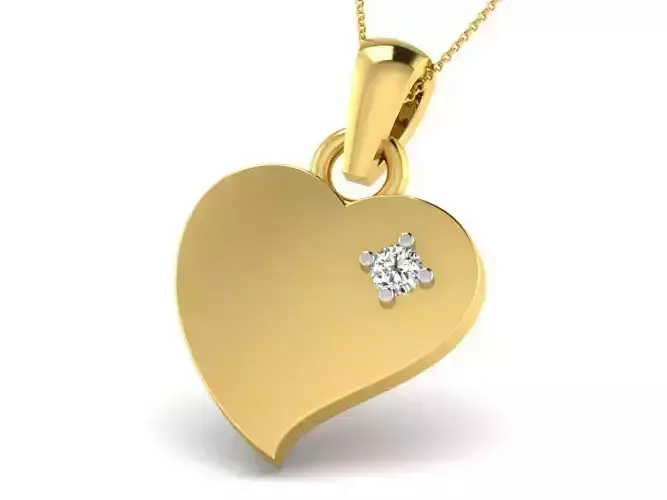 Women Heart  Pendant 3dm STL OBJ FBX Render Details