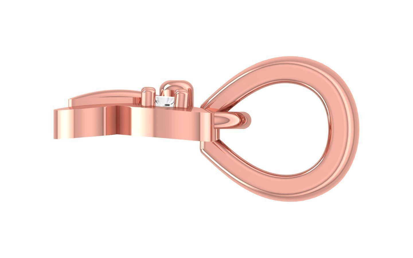 Butterfly Pendant 3dm STL OBJ FBX Render Details 3D print model_4