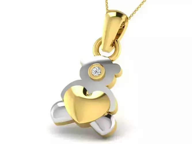 Baby Pendant 3dm STL OBJ FBX Render Details