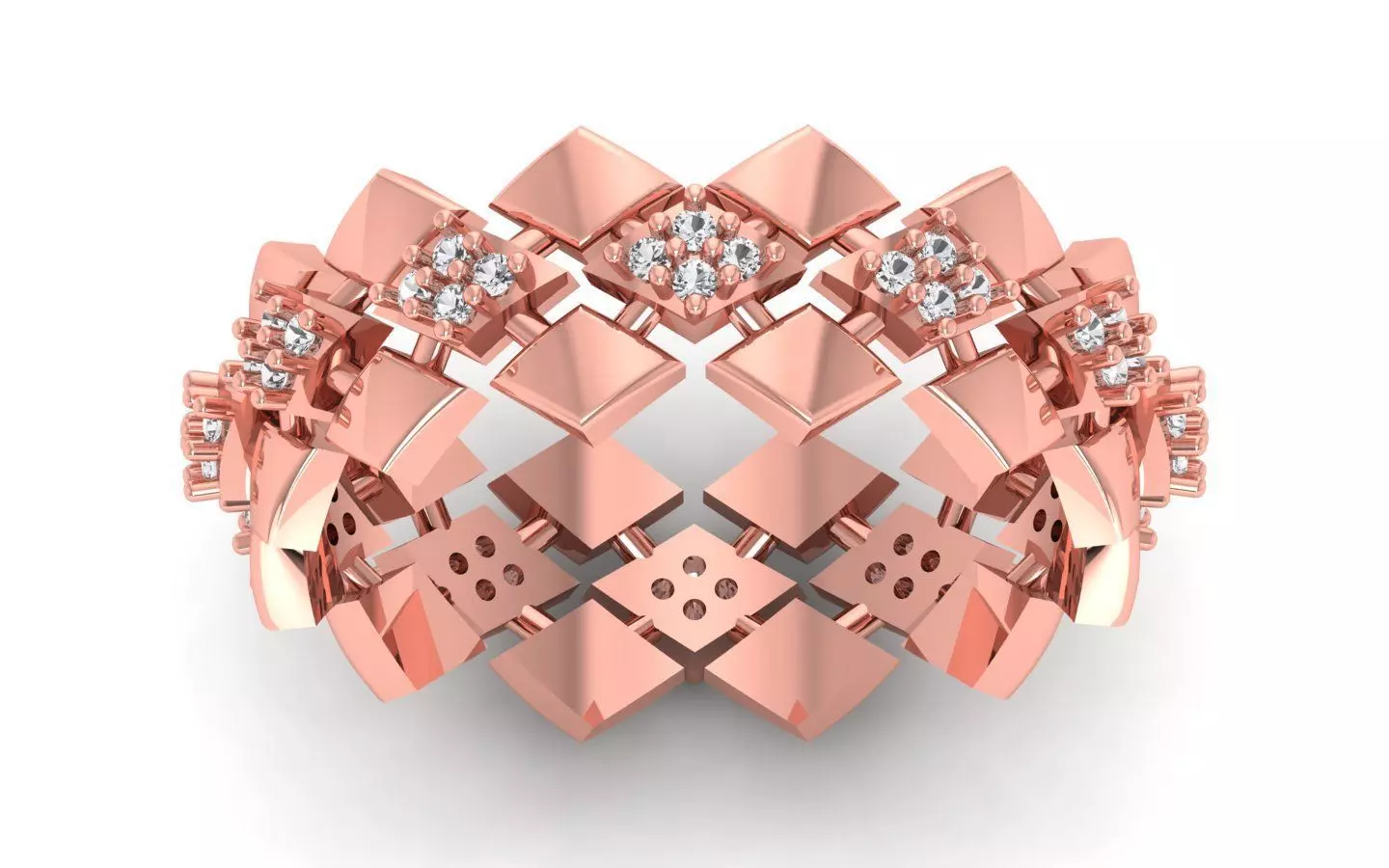 Women Ring 3dm STL OBJ FBX Render Details 3D print model_0