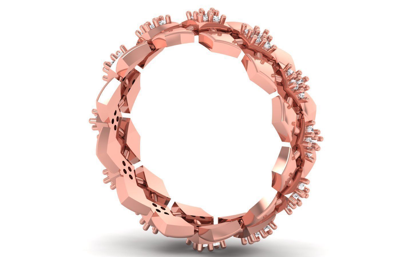 Women Ring 3dm STL OBJ FBX Render Details 3D print model_2