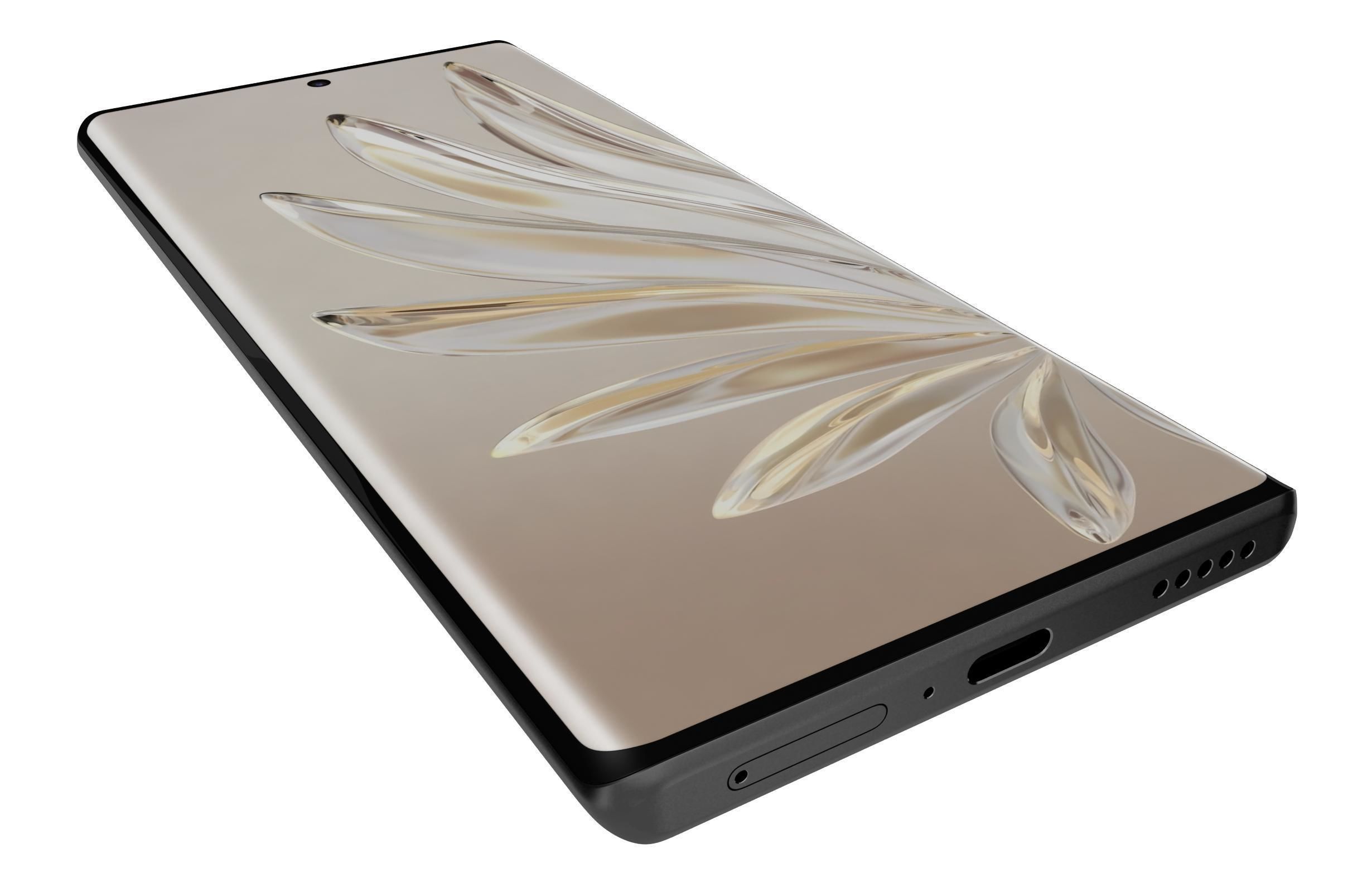 Honor 70 Black 3D model_12