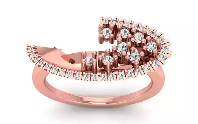 Women Ring 3dm STL OBJ FBX Render Details
