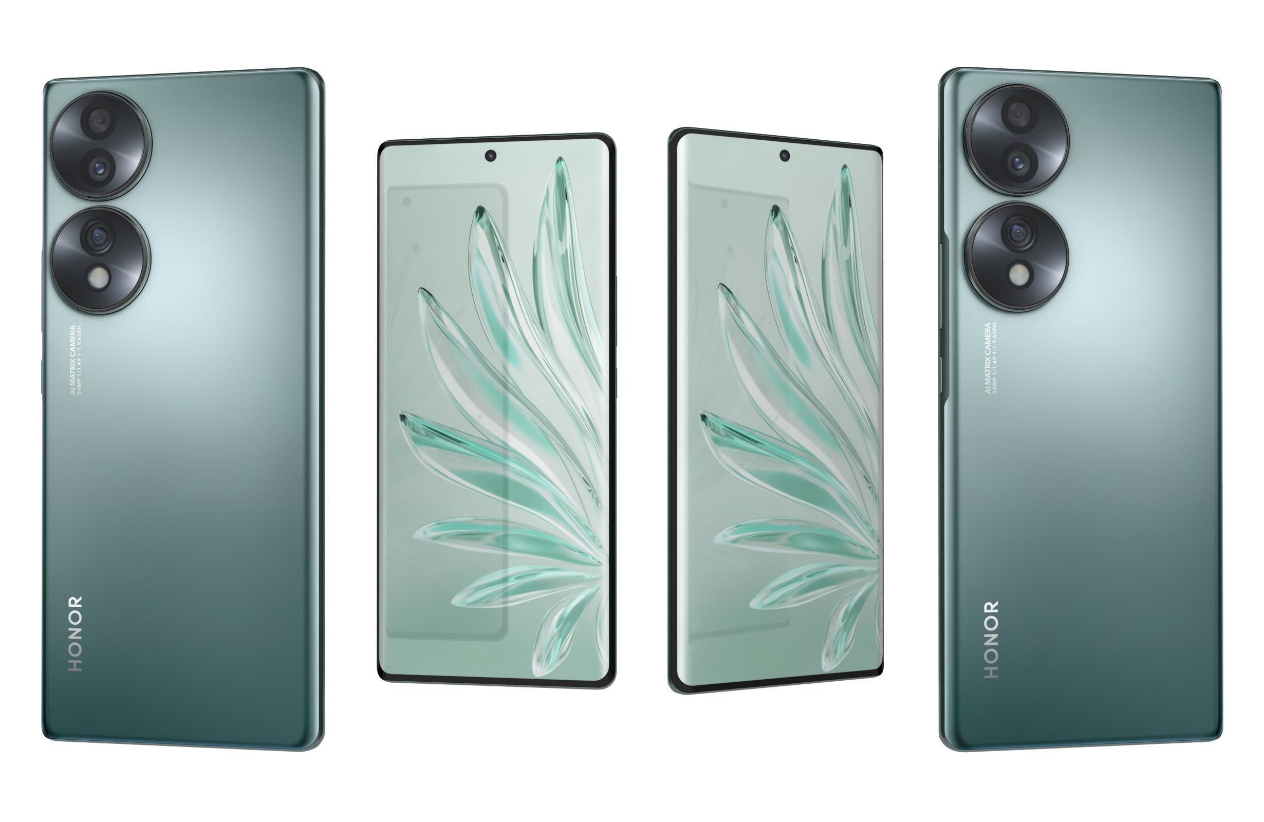 Honor 70 All Colors 3D model_14