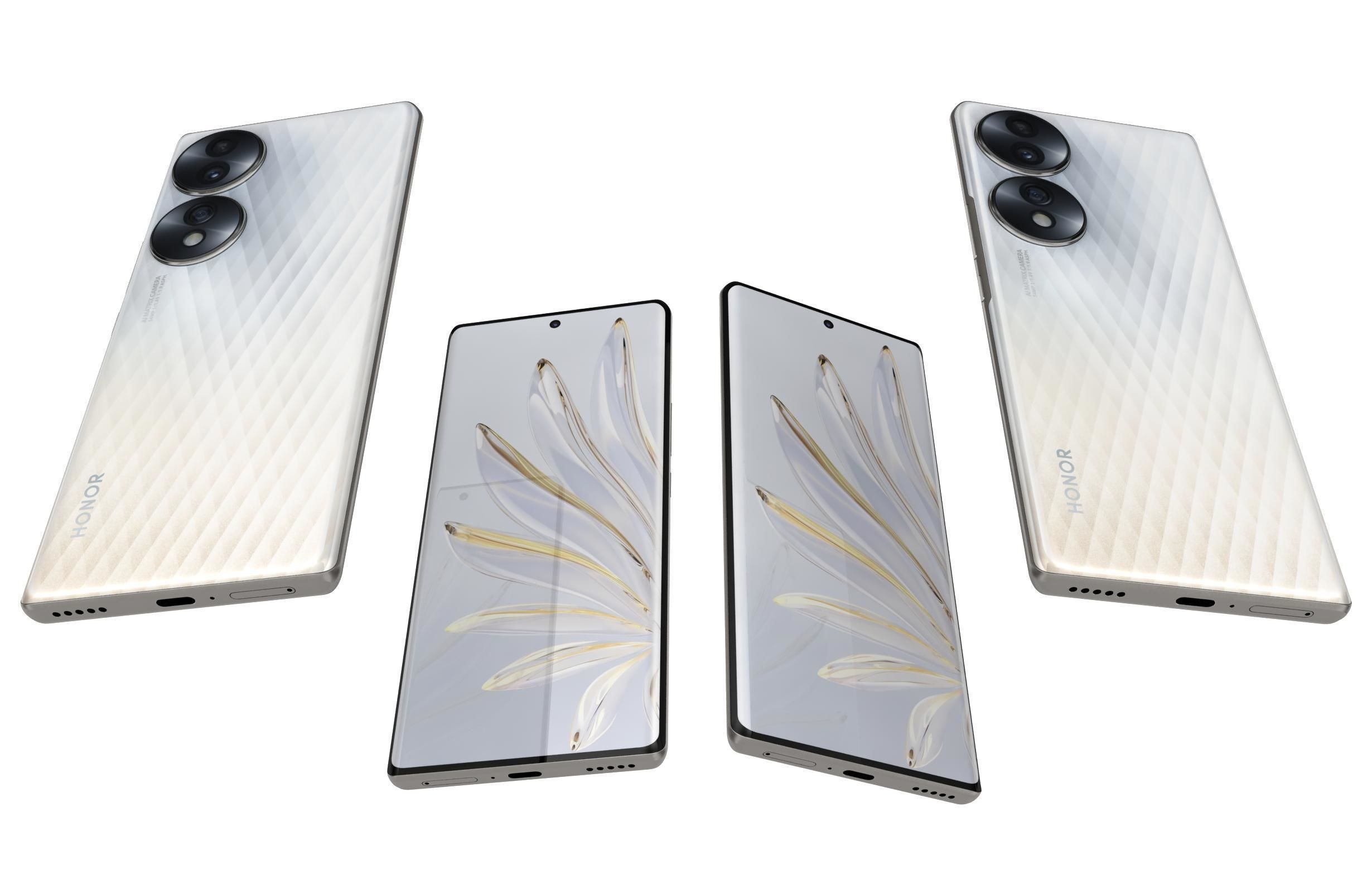 Honor 70 All Colors 3D model_30