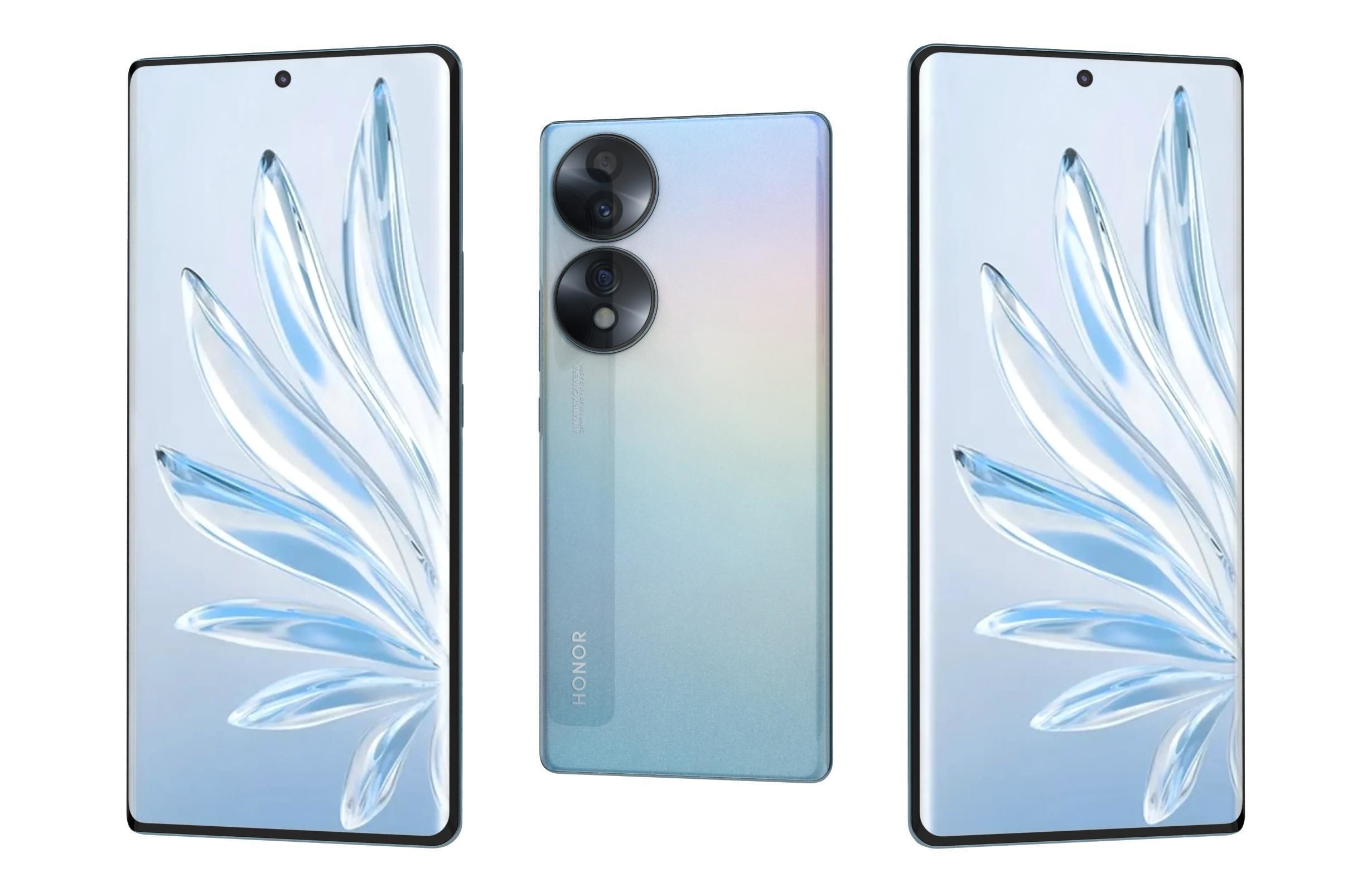 Honor 70 All Colors 3D model_1