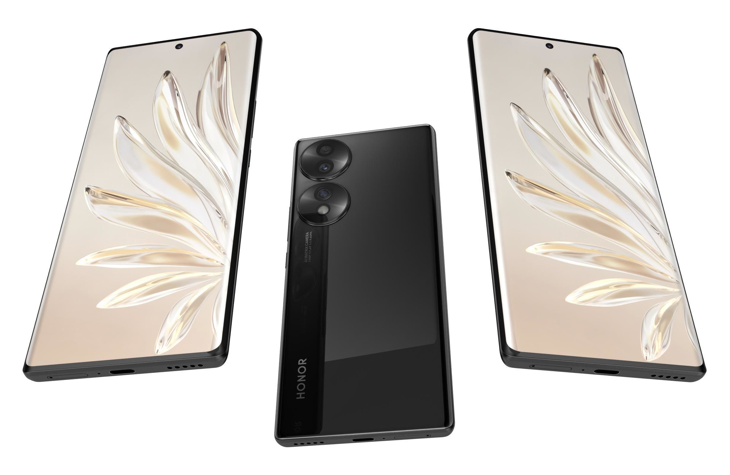 Honor 70 All Colors 3D model_34