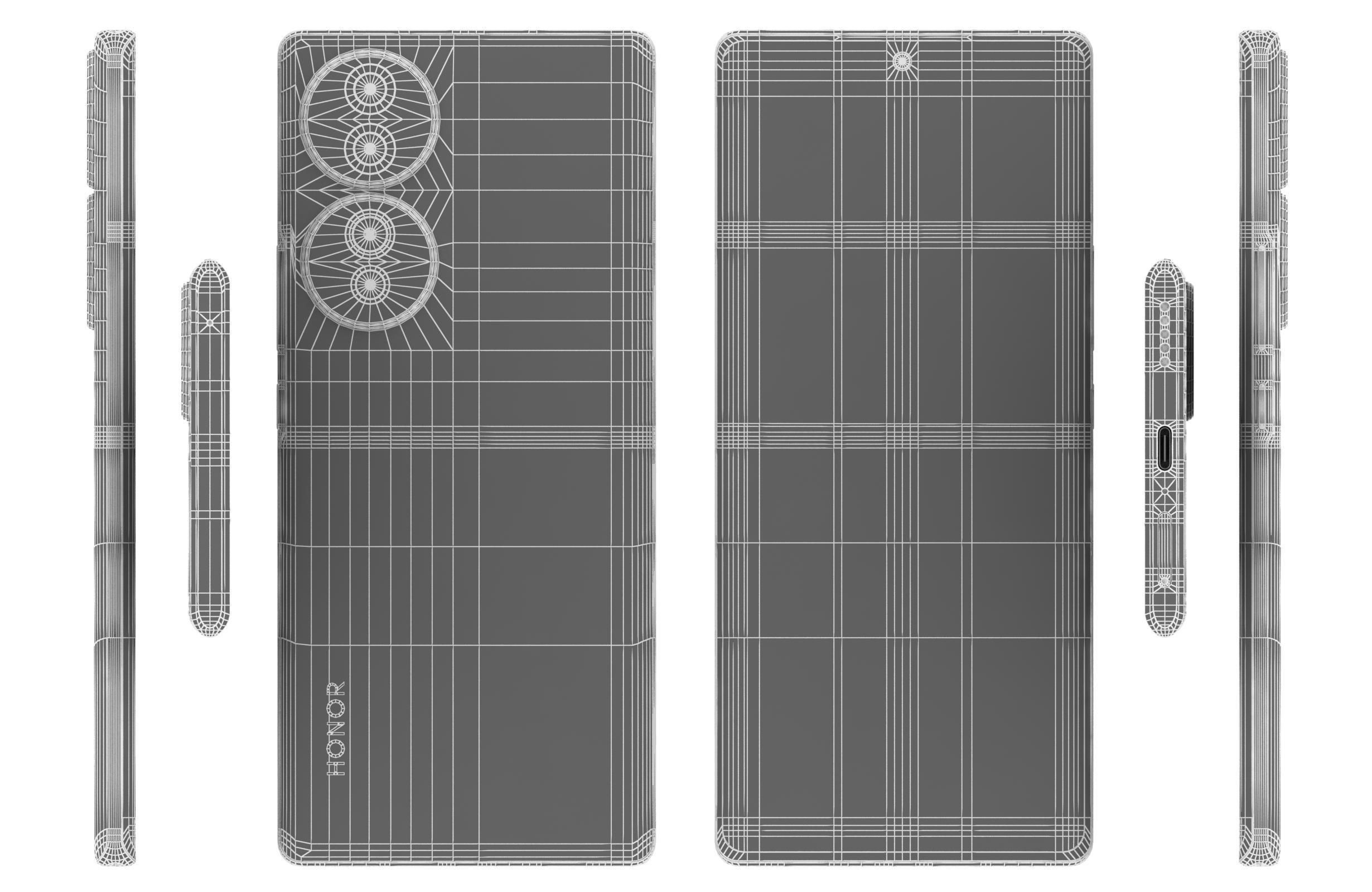 Honor 70 All Colors 3D model_41
