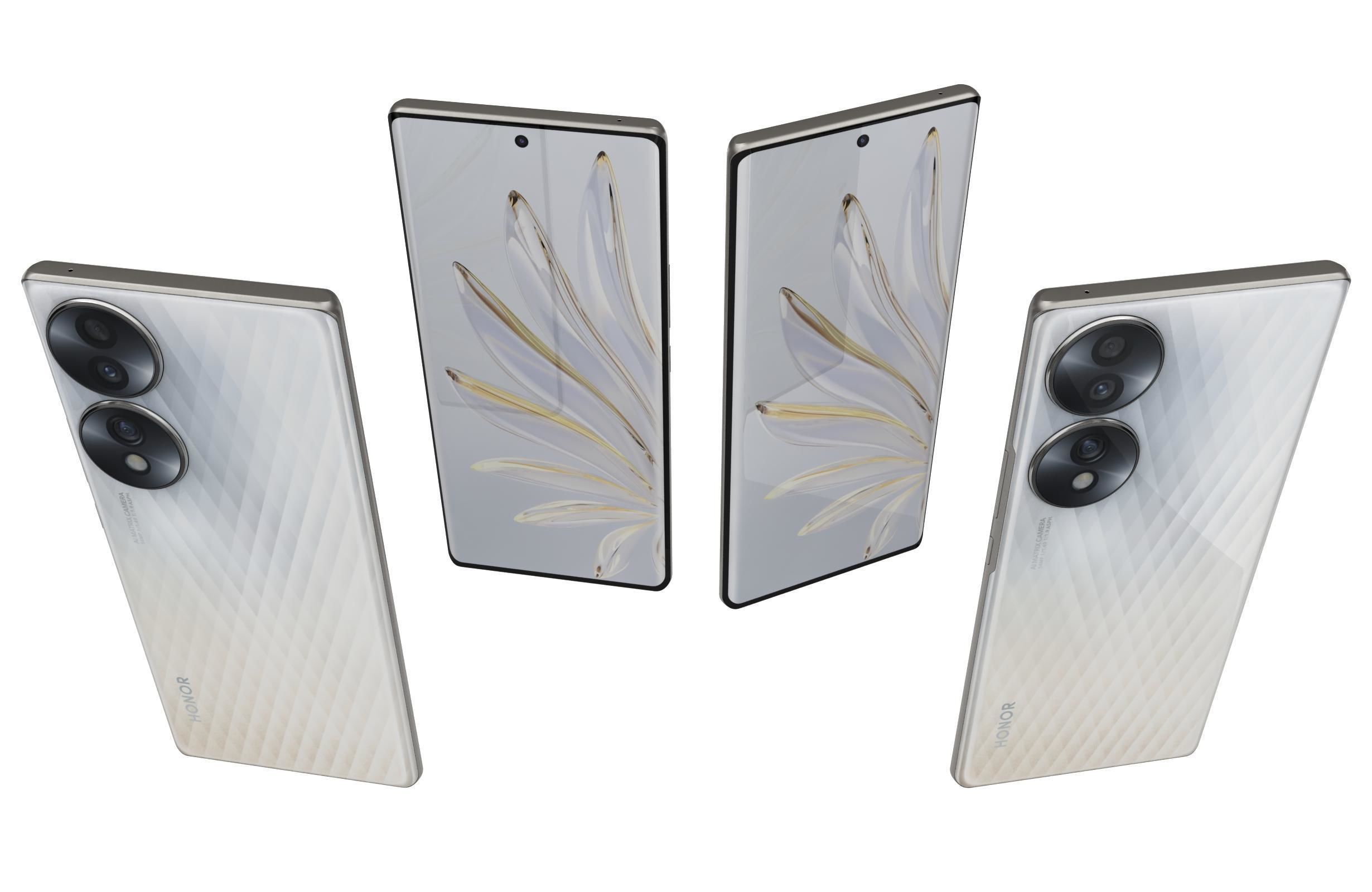 Honor 70 All Colors 3D model_27
