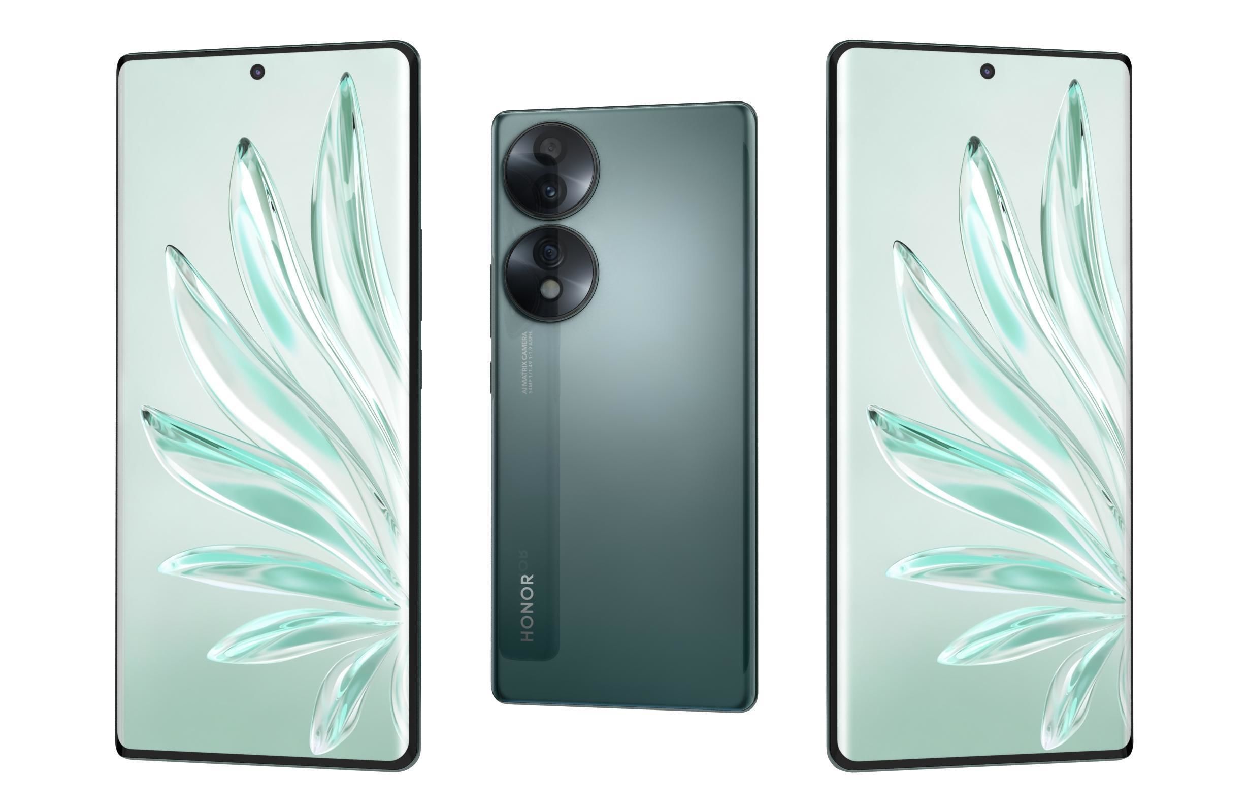 Honor 70 All Colors 3D model_11