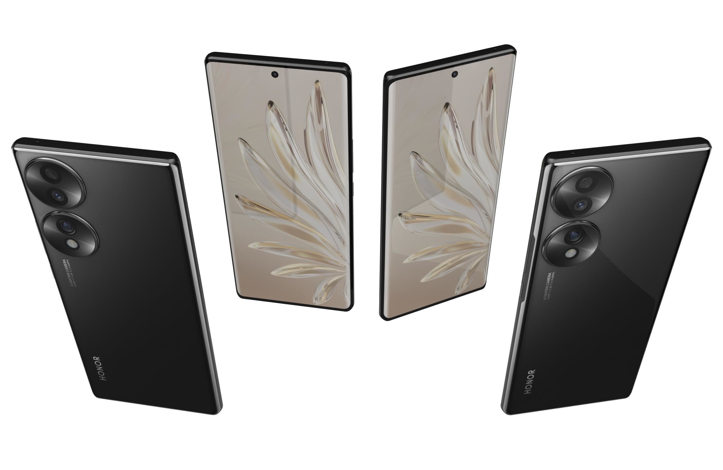 Honor 70 All Colors 3D model_35