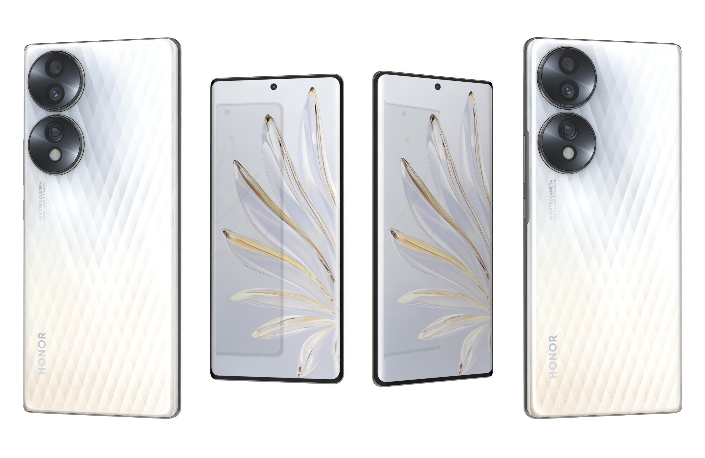 Honor 70 All Colors 3D model_29