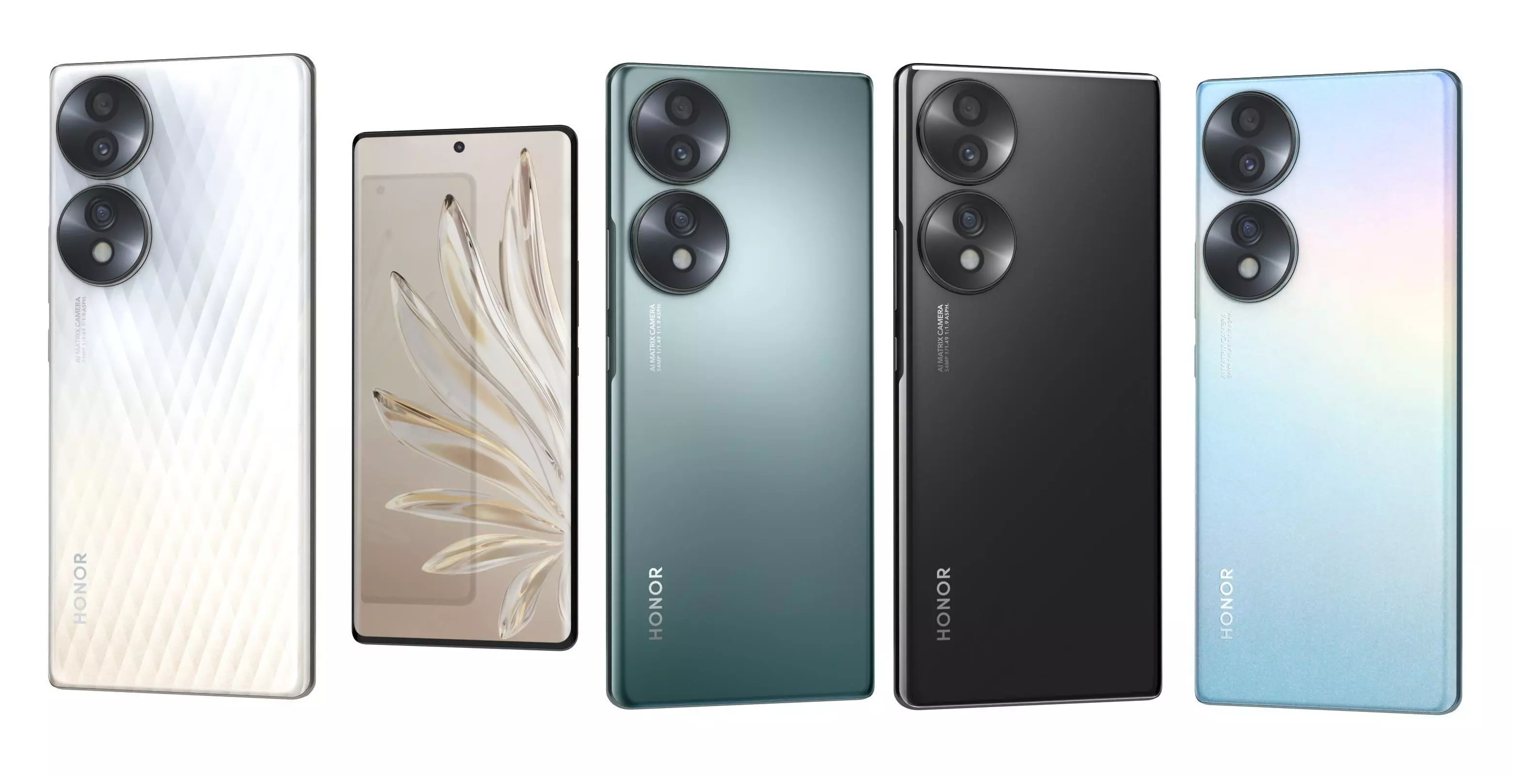 Honor 70 All Colors 3D model_0