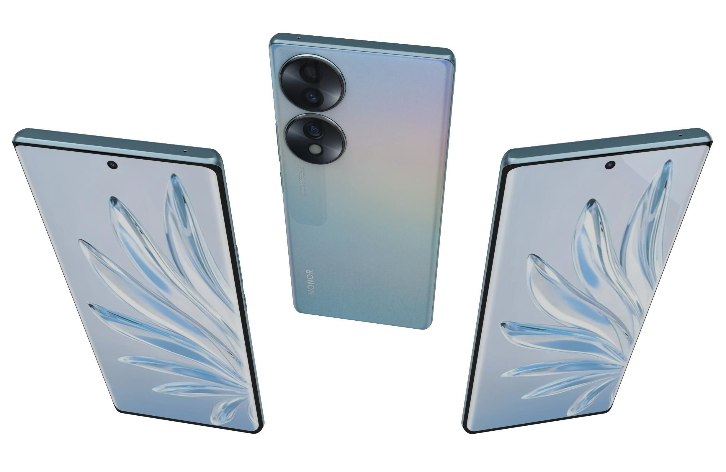 Honor 70 All Colors 3D model_3
