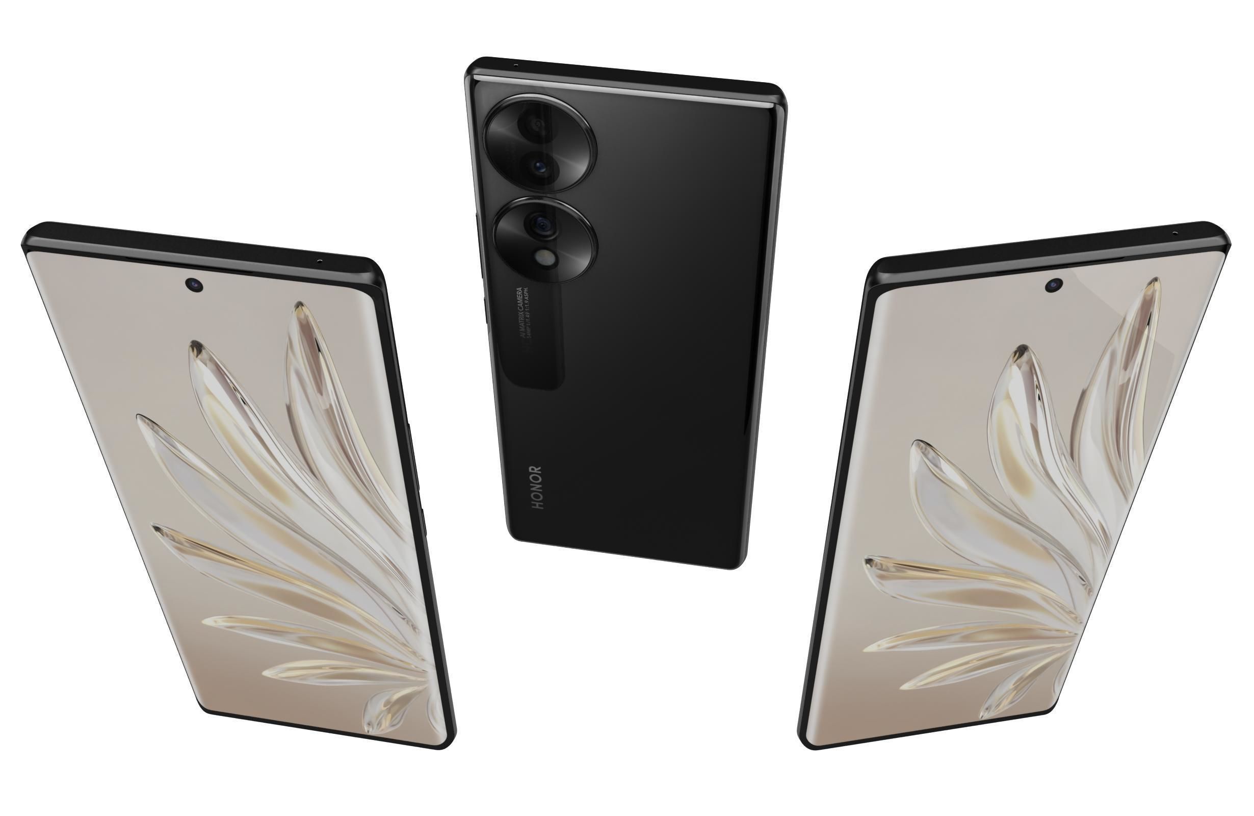 Honor 70 All Colors 3D model_31