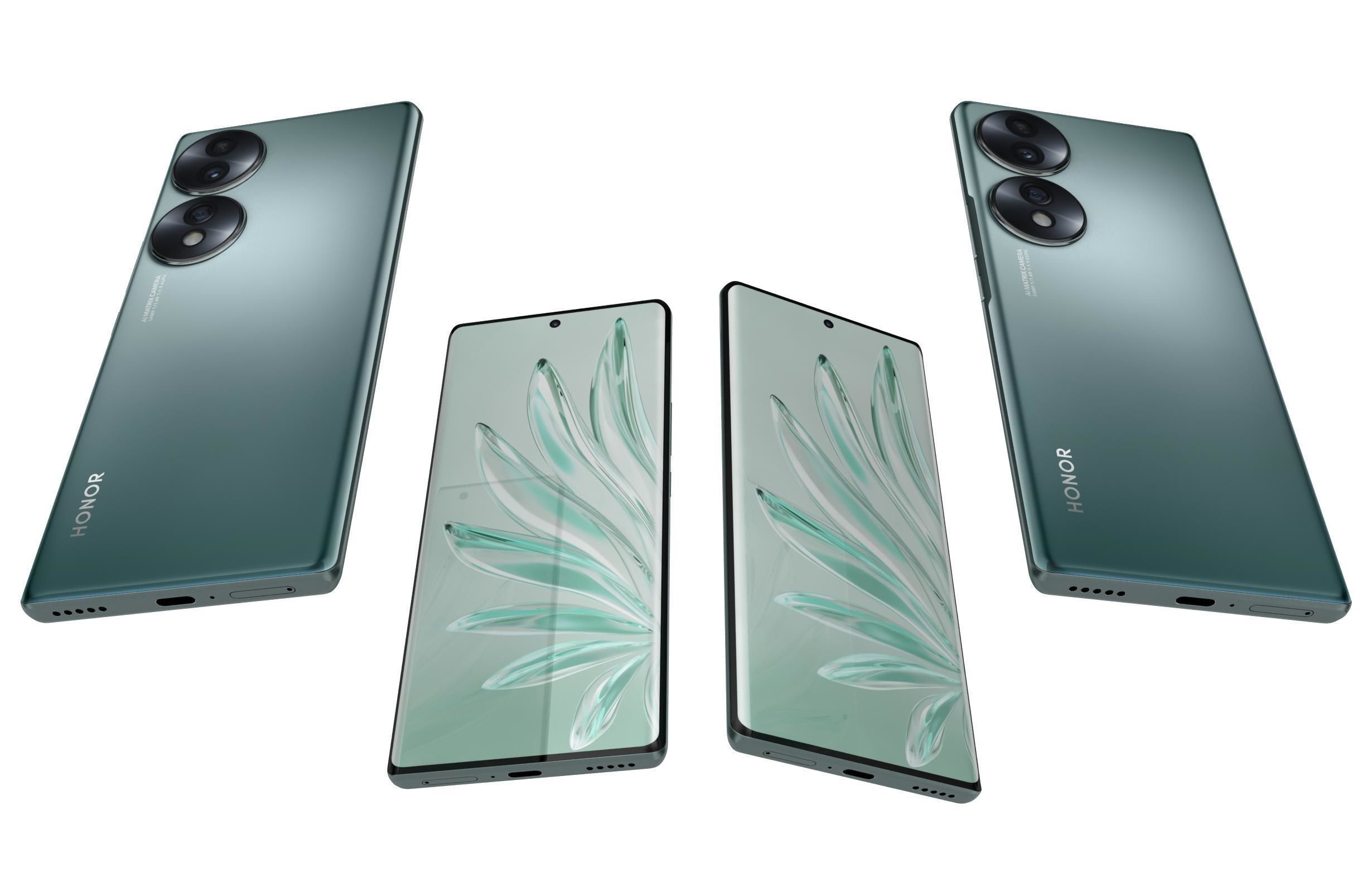 Honor 70 All Colors 3D model_16