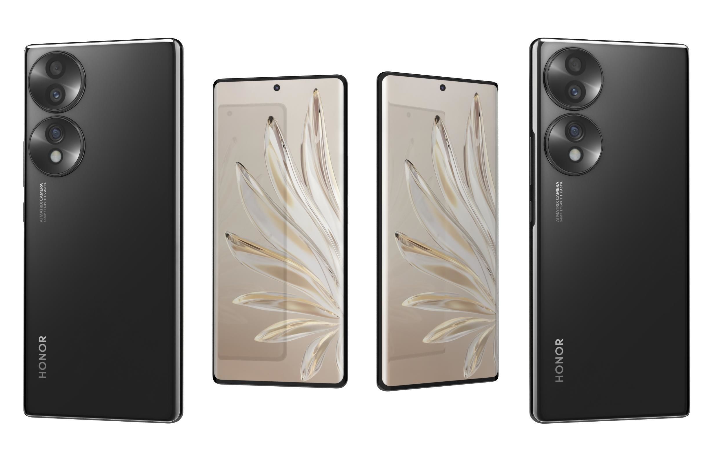 Honor 70 All Colors 3D model_38