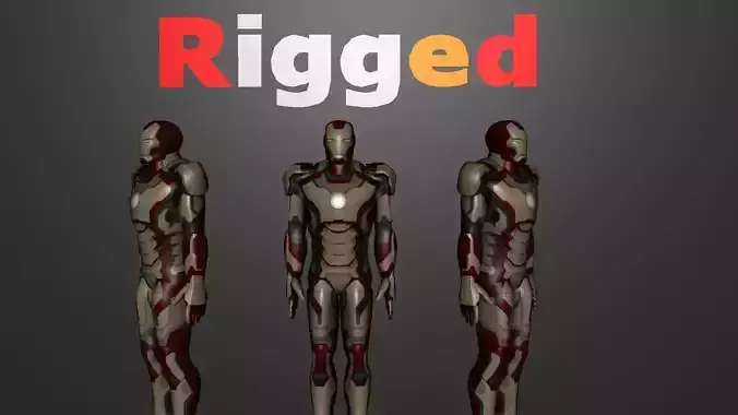 Iron Man Mark 42 Rigged
