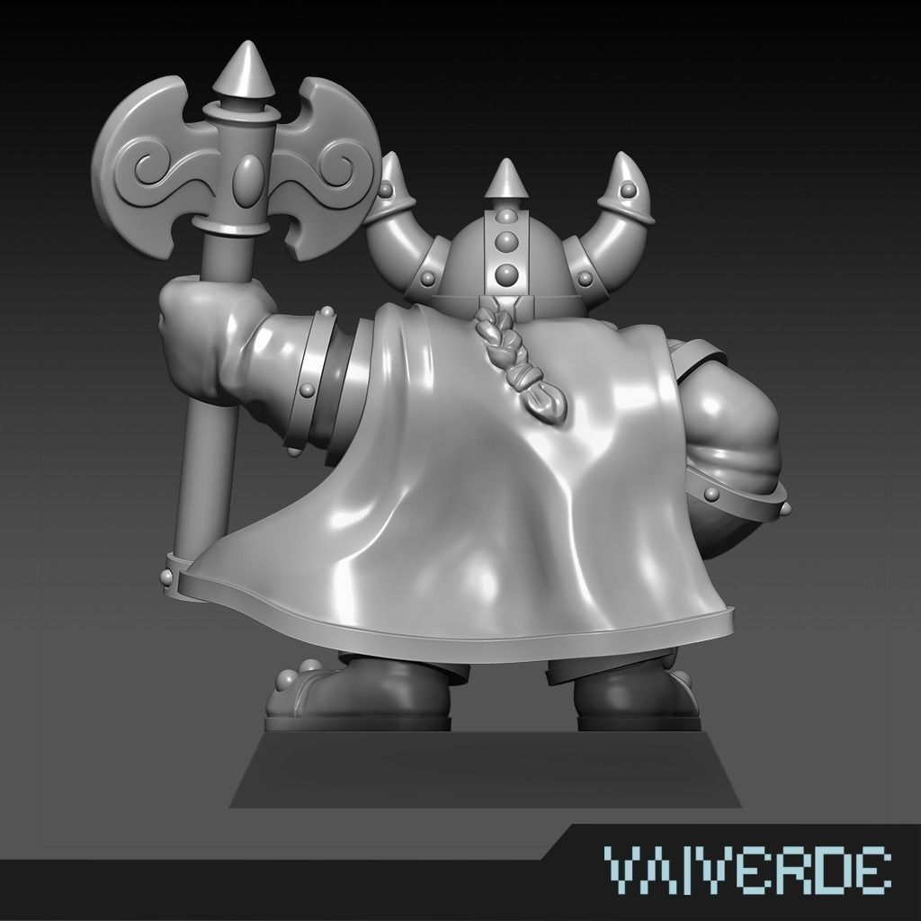 LEGENDARY DWARF HERO 3D print model_2