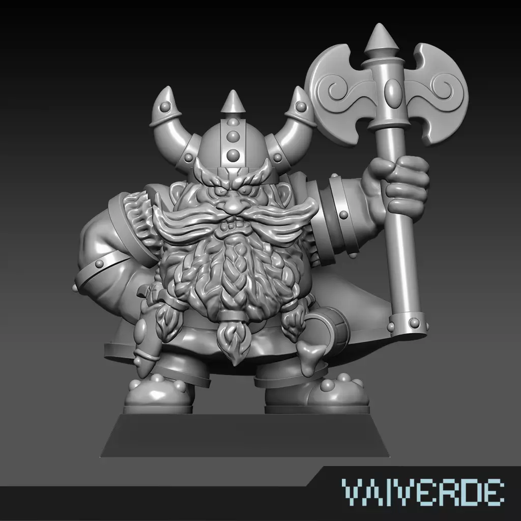 LEGENDARY DWARF HERO 3D print model_0