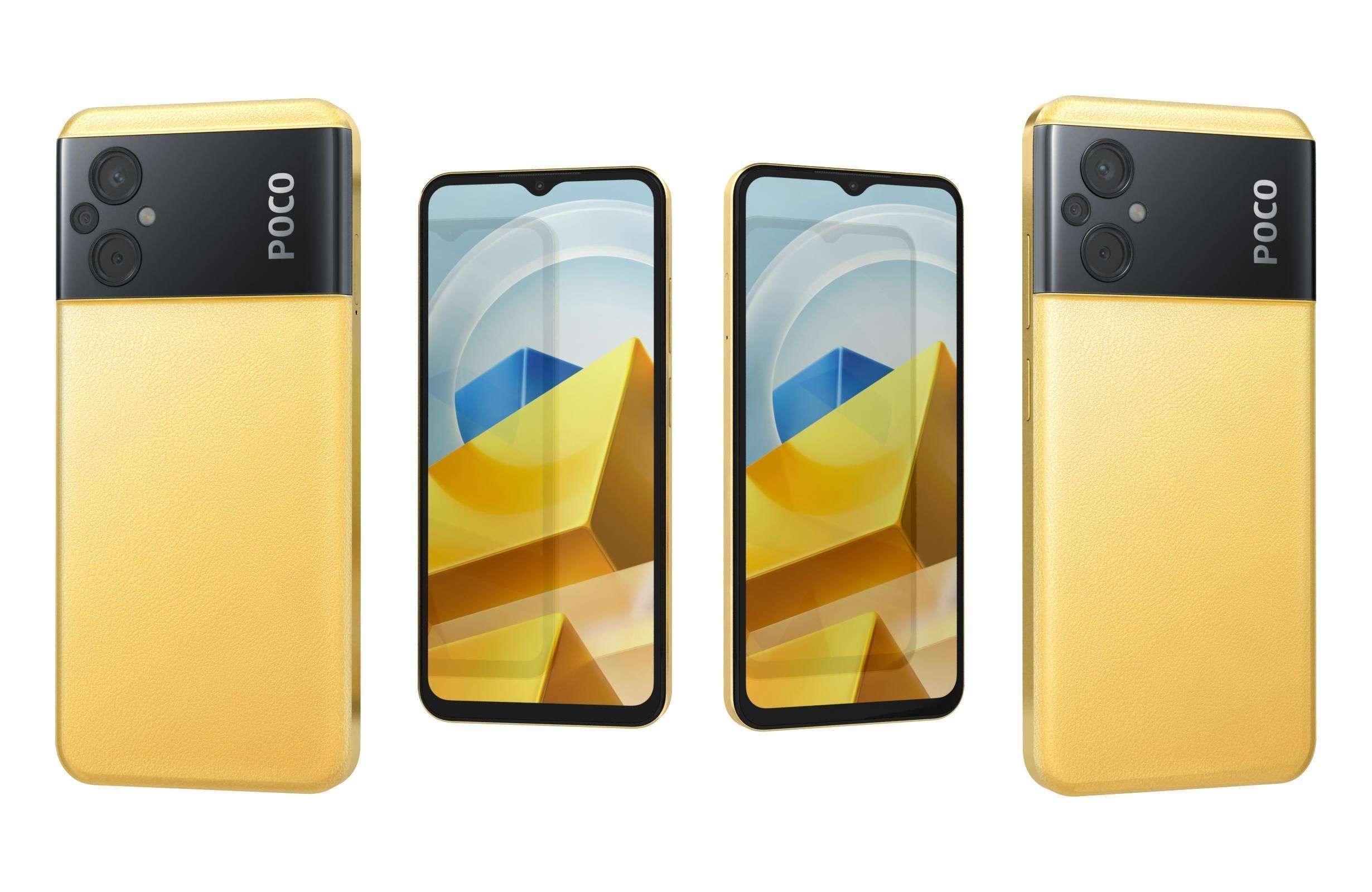 Xiaomi Poco M5 All Colors 3D model_16