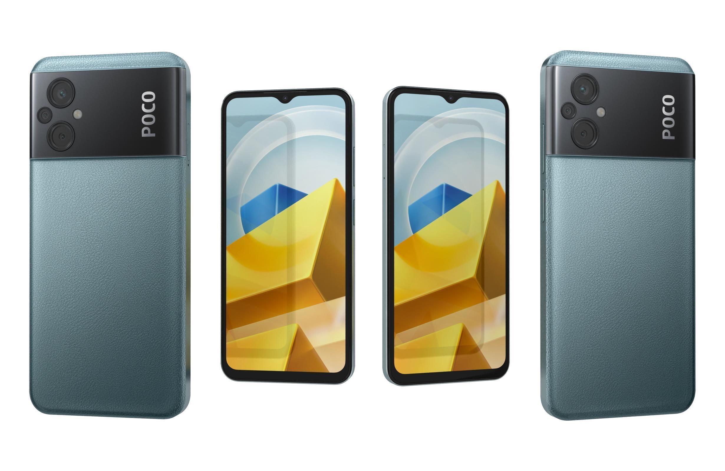 Xiaomi Poco M5 All Colors 3D model_4