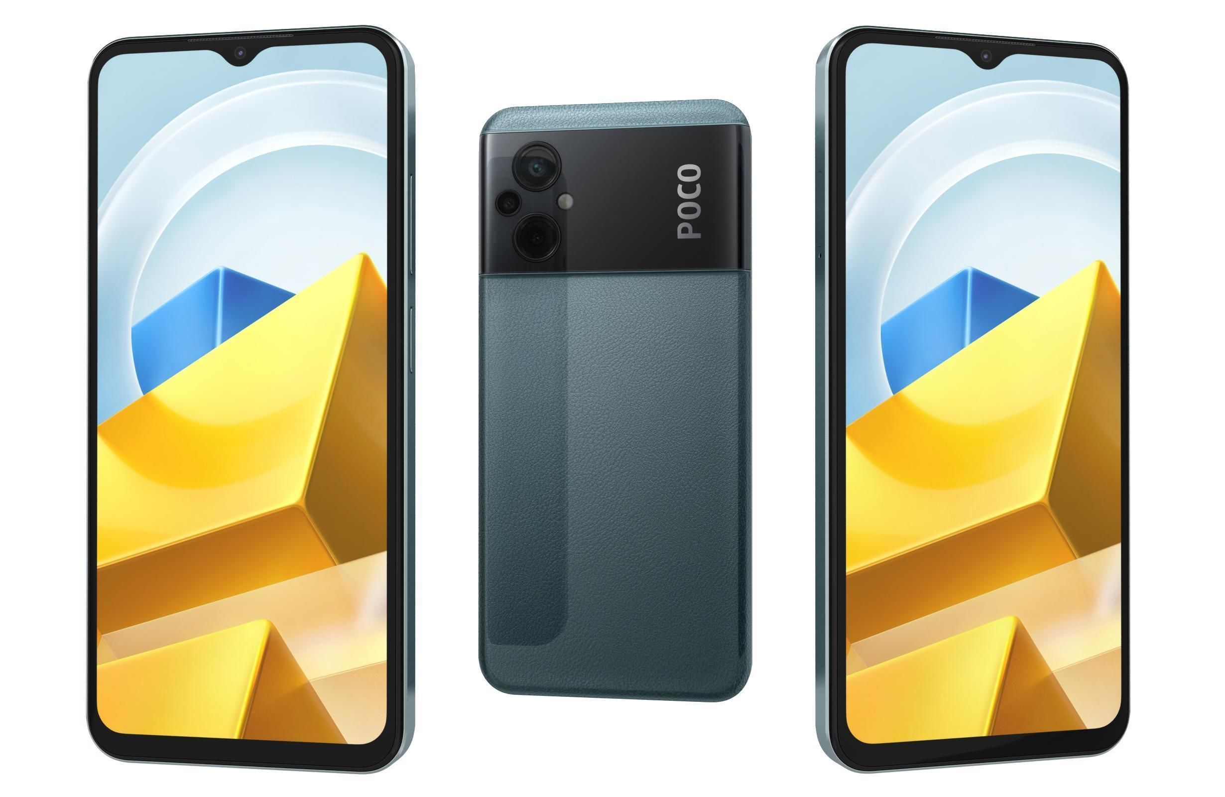Xiaomi Poco M5 All Colors 3D model_1