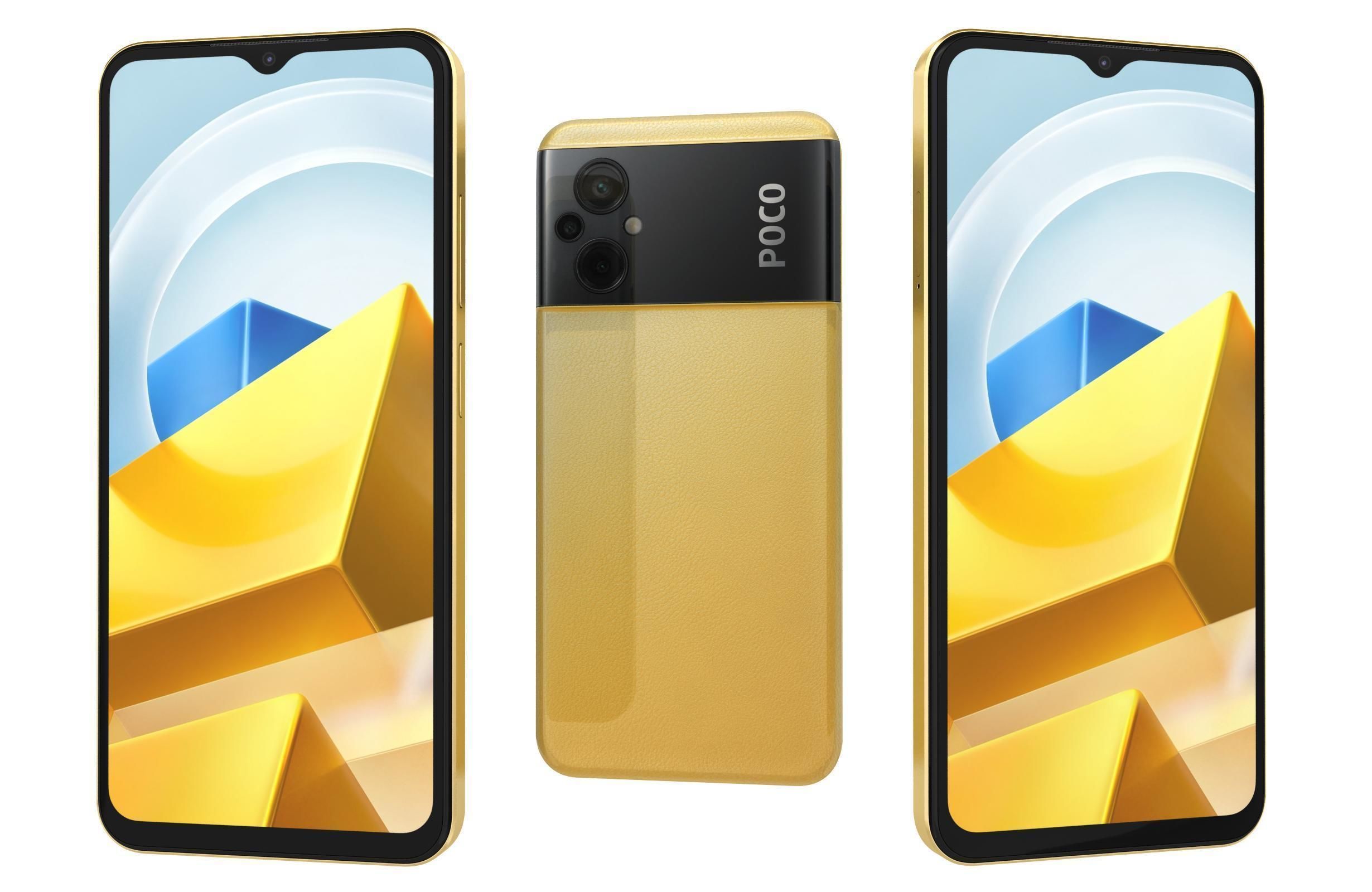 Xiaomi Poco M5 All Colors 3D model_9