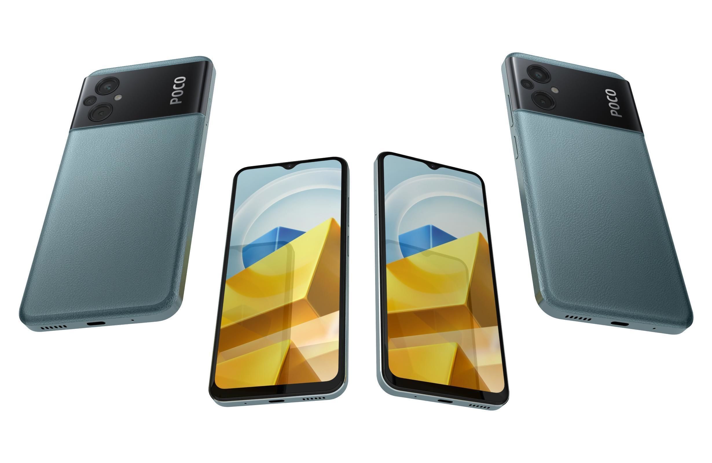 Xiaomi Poco M5 All Colors 3D model_6