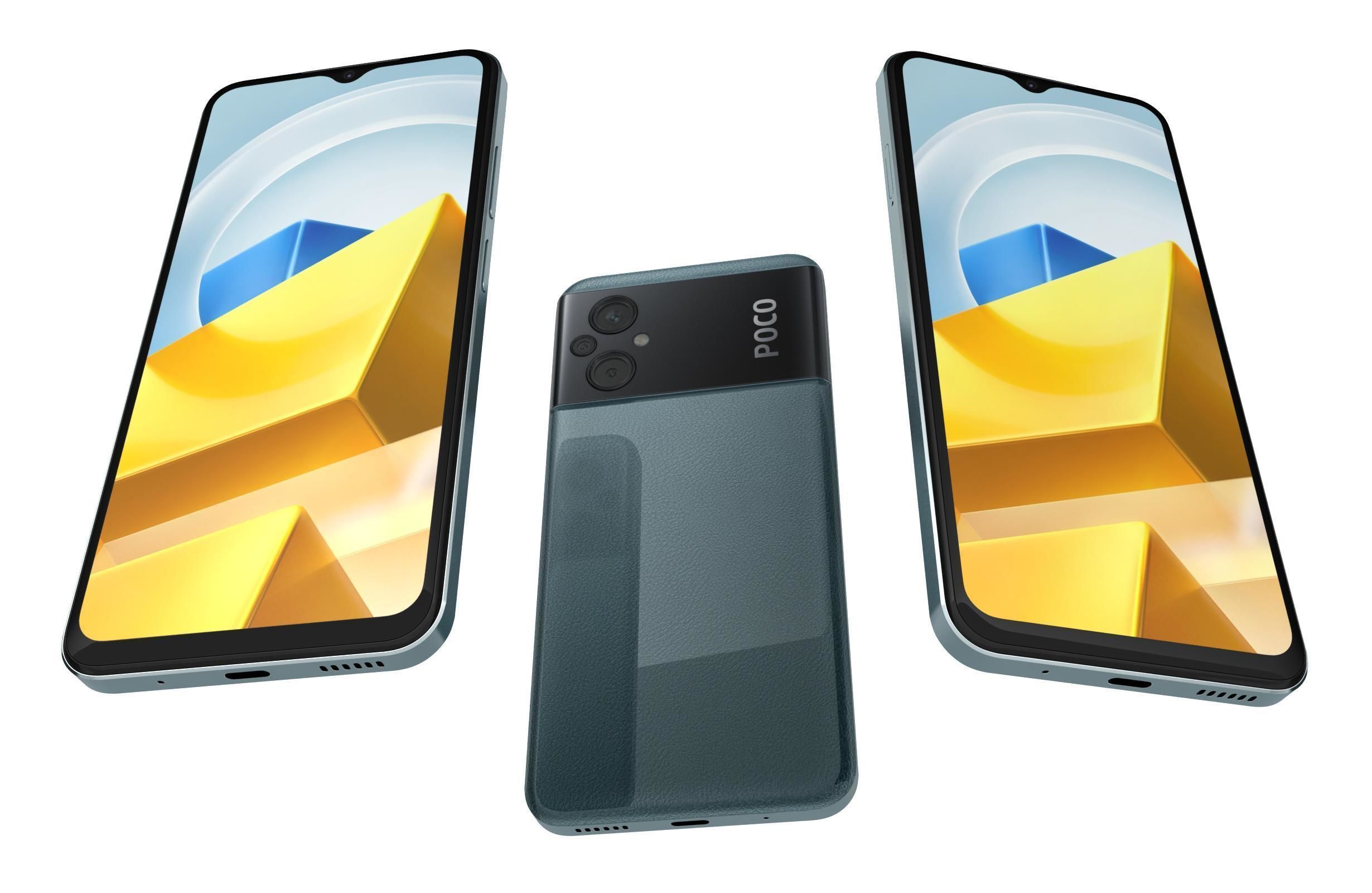 Xiaomi Poco M5 All Colors 3D model_3