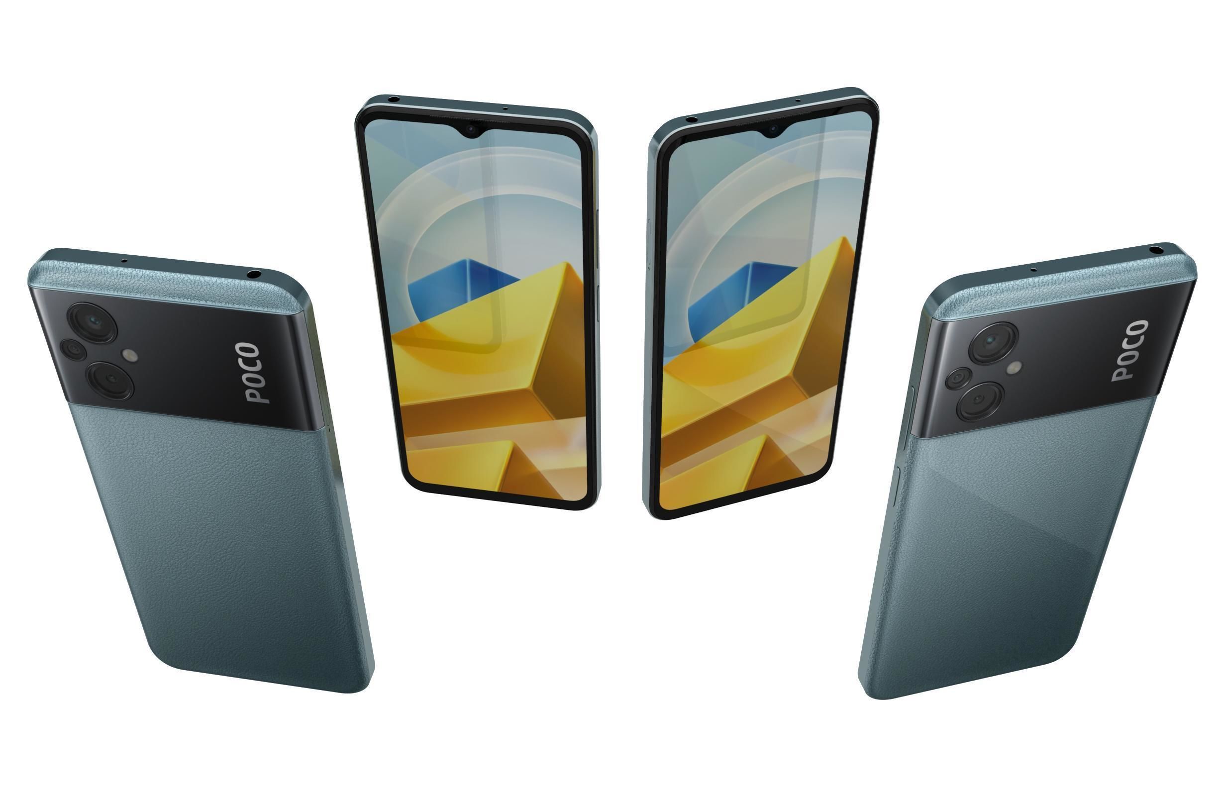 Xiaomi Poco M5 All Colors 3D model_5